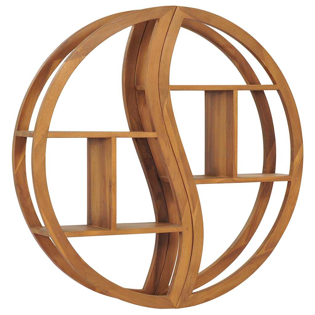 vidaXL Wall Shelf | Natural Teak | Smoothly sanded teak hardwood 1