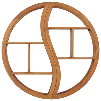 vidaXL Wall Shelf | Natural Teak | Smoothly sanded teak hardwood 2