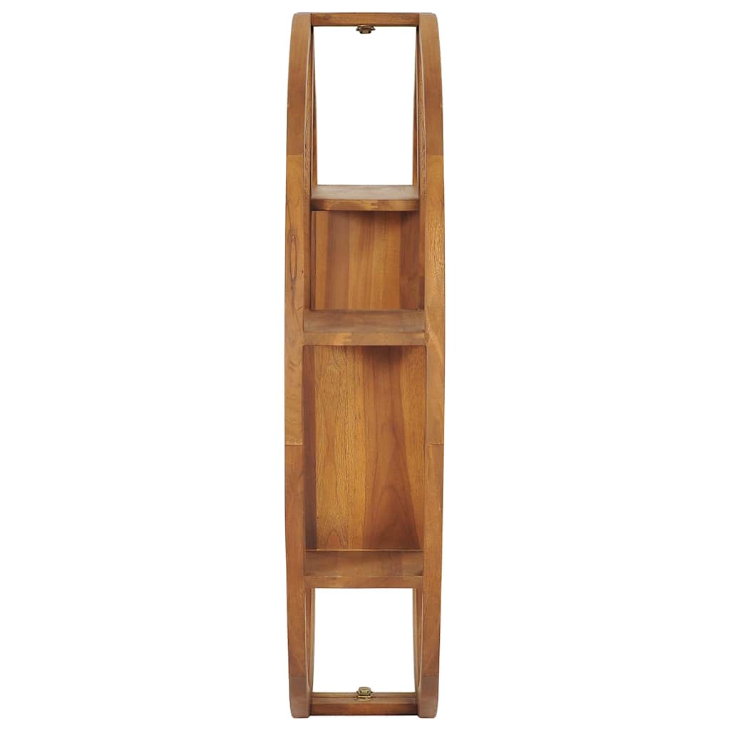vidaXL Wall Shelf | Natural Teak | Smoothly sanded teak hardwood 4