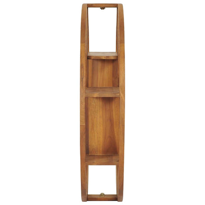 vidaXL Wall Shelf | Natural Teak | Smoothly sanded teak hardwood 4