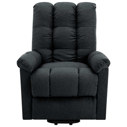 Stand-up Massage Recliner Fabric Dark grey