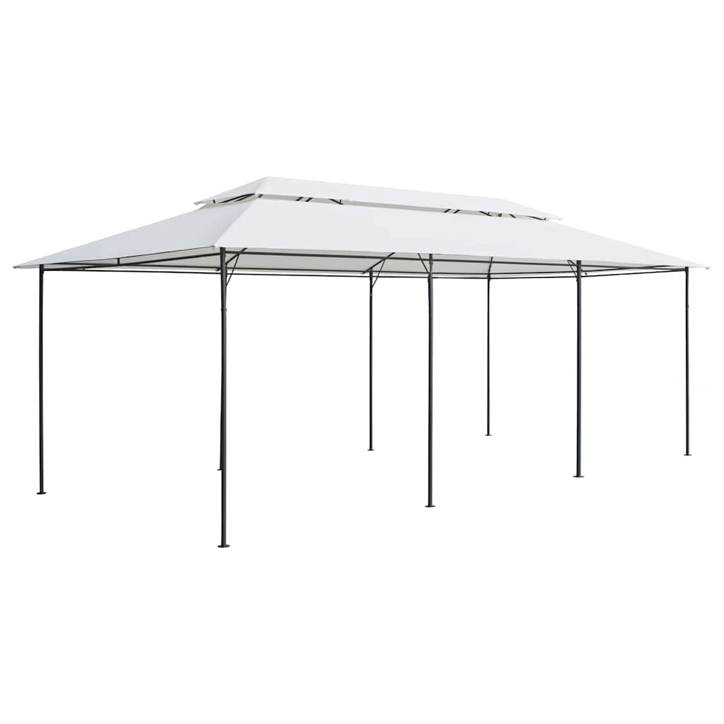 vidaXL Gazebo with Curtains 600x298x270 cm White 180g/m² 4