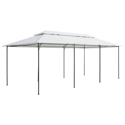 vidaXL Gazebo with Curtains 600x298x270 cm White 180g/m² 4