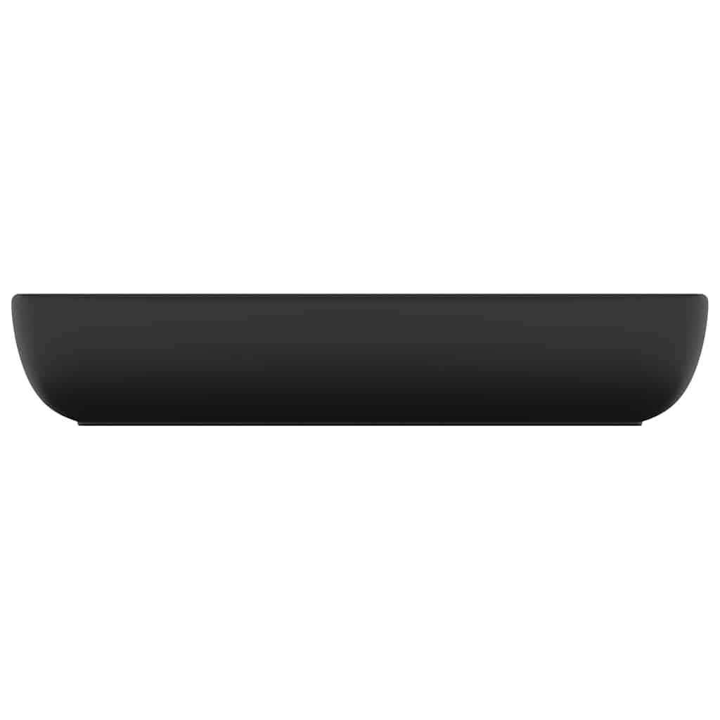 Ceramic Bathroom Sink Basin Rectangular Matte black