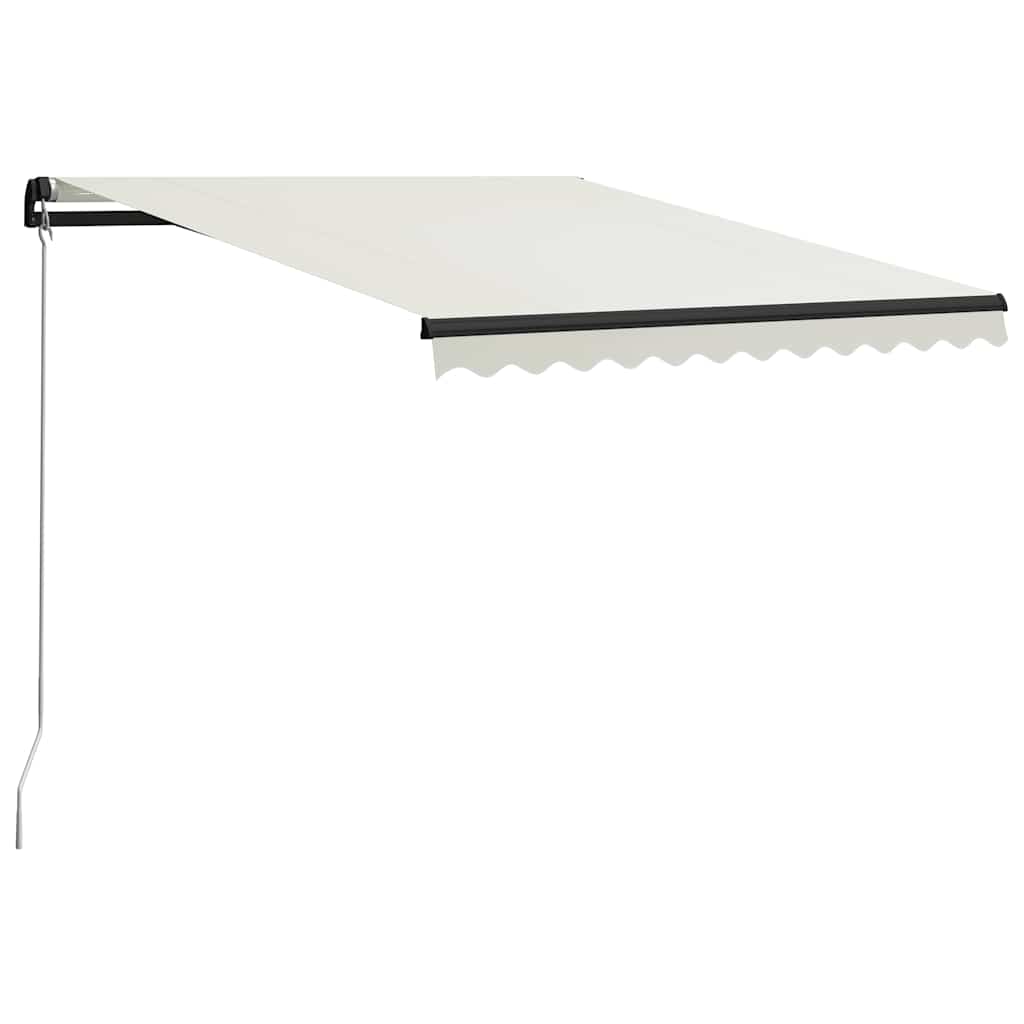 vidaXL Manual Retractable Awning 300x250 cm Cream 1