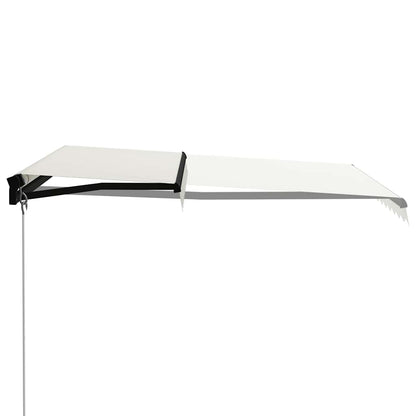 vidaXL Manual Retractable Awning 300x250 cm Cream 2