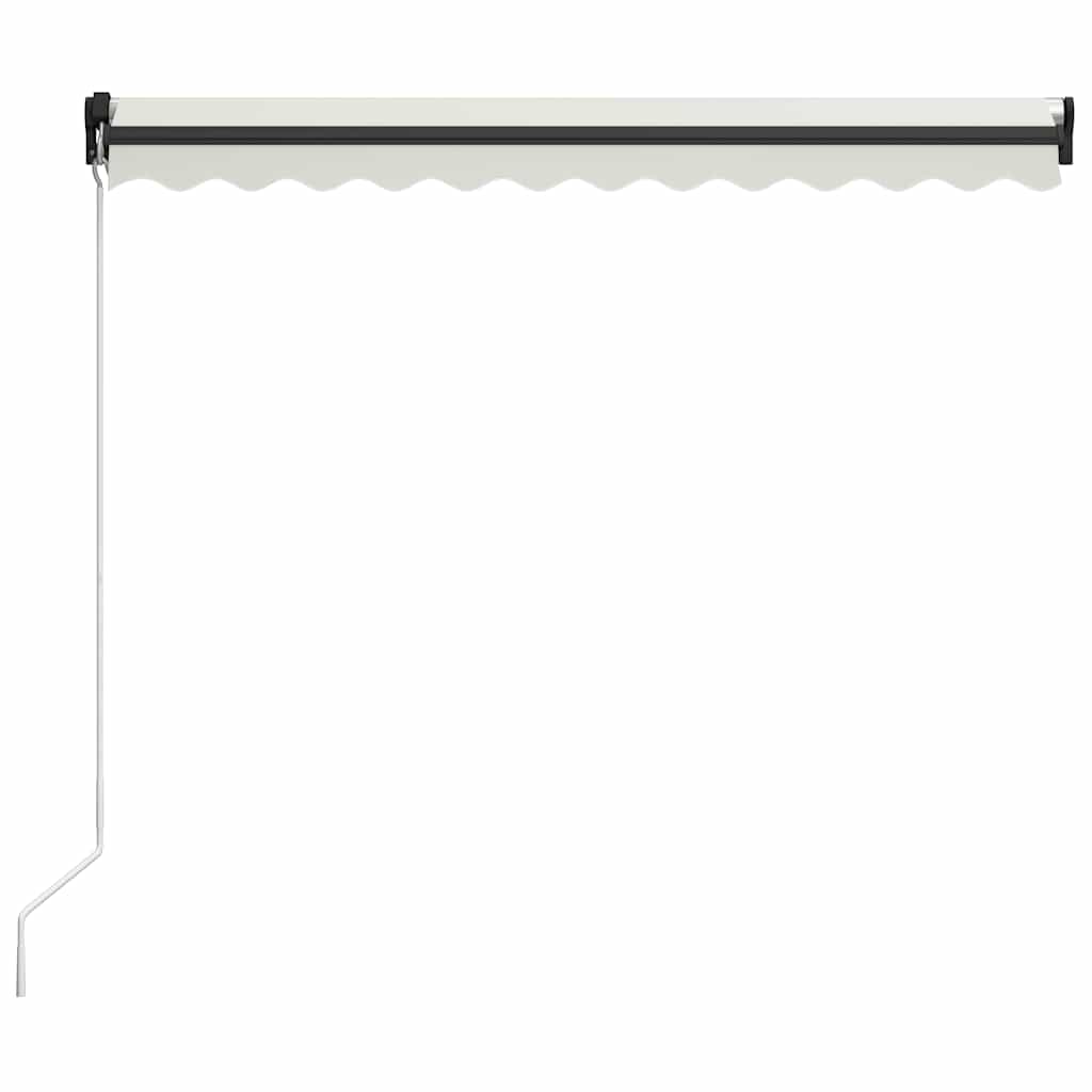 vidaXL Manual Retractable Awning 300x250 cm Cream 4