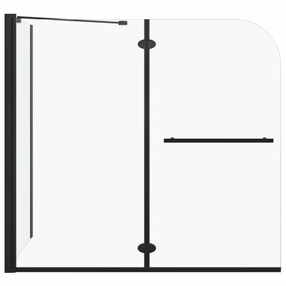 Bi-Folding Shower Enclosure 120 x 67 x 129 cm Transparent