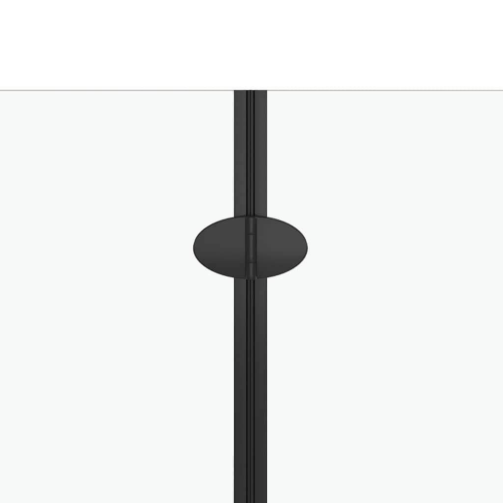 vidaXL Bi-Folding Shower Enclosure ESG 120x68x130 cm Black 6