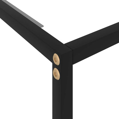 Console Table Tempered Glass with Feet Transparent 120 x 35 x 75 cm