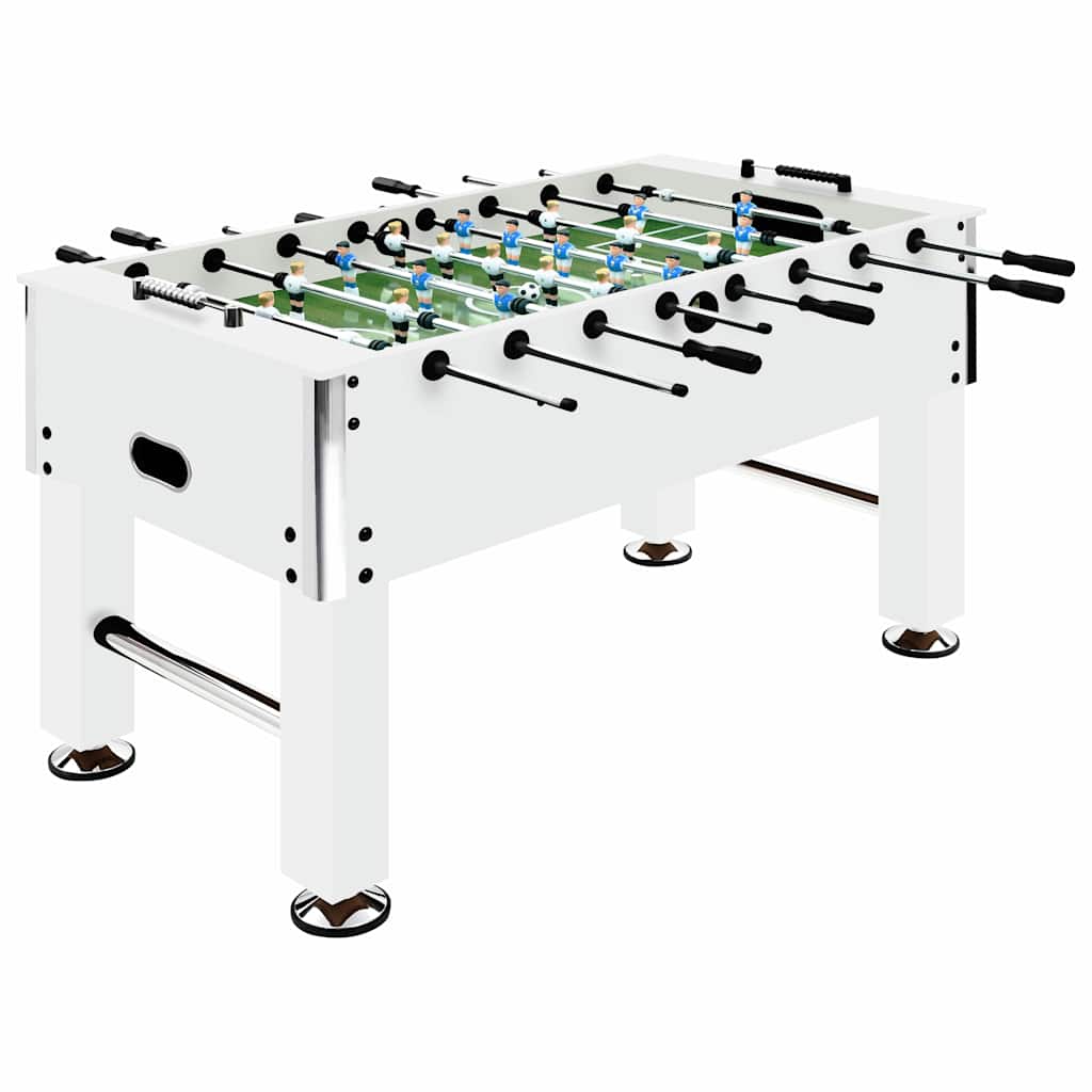 92501 vidaXL Football Table Steel 60 kg 140x74,5x87,5 cm White 1