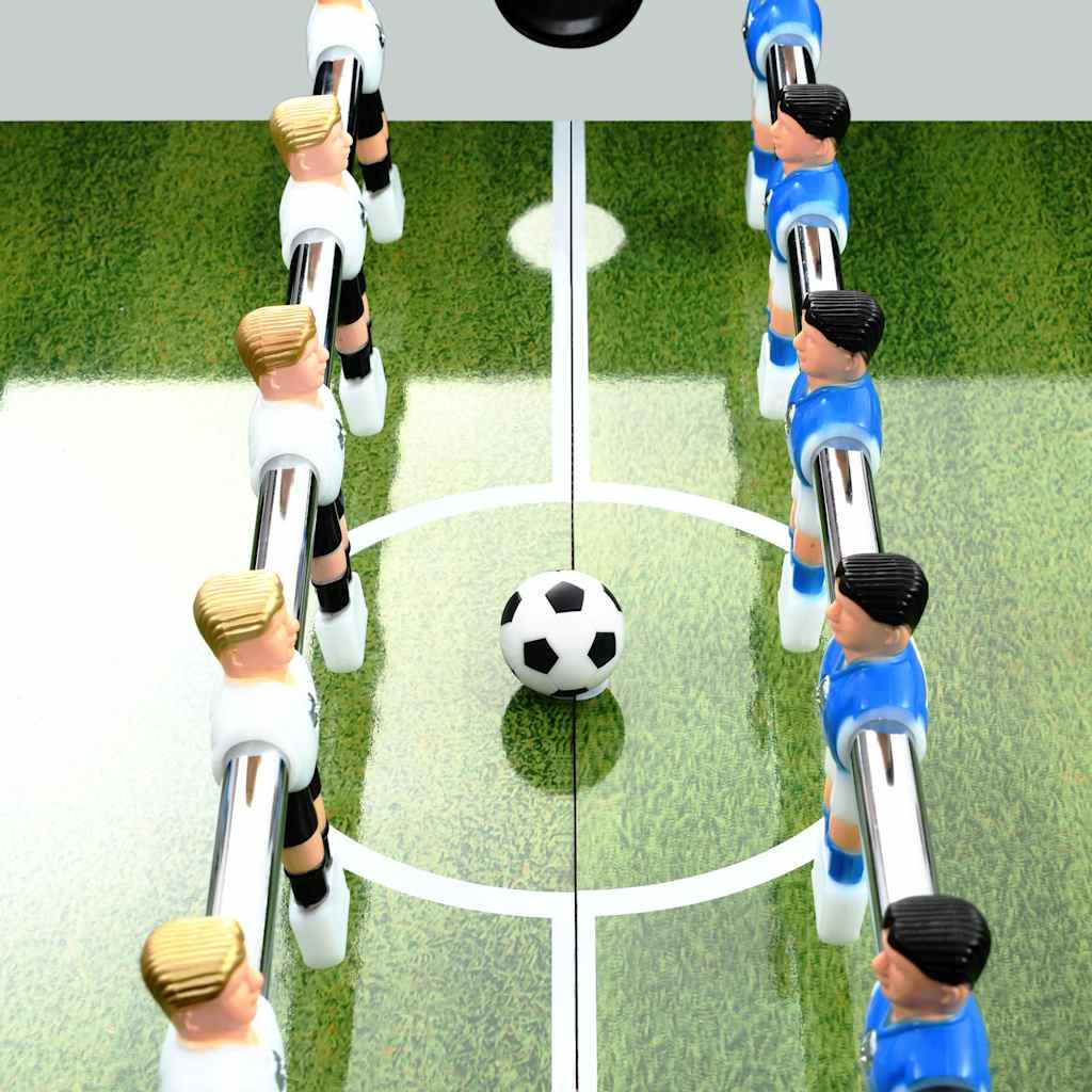 92501 vidaXL Football Table Steel 60 kg 140x74,5x87,5 cm White 5