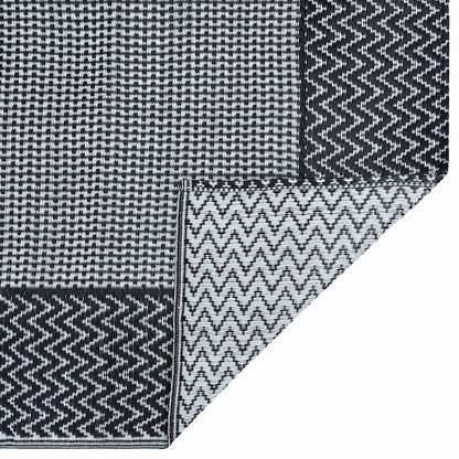 Outdoor Carpet ARAKIL Grey PP 160 x 230 cm Black and grey