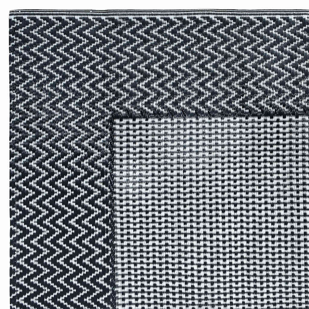Outdoor Carpet ARAKIL Grey PP 160 x 230 cm Black and grey