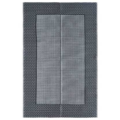 Outdoor Carpet ARAKIL PP 190 x 290 cm Black and grey