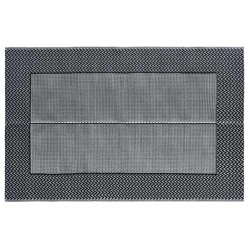 Outdoor Carpet ARAKIL PP 190 x 290 cm Black and grey
