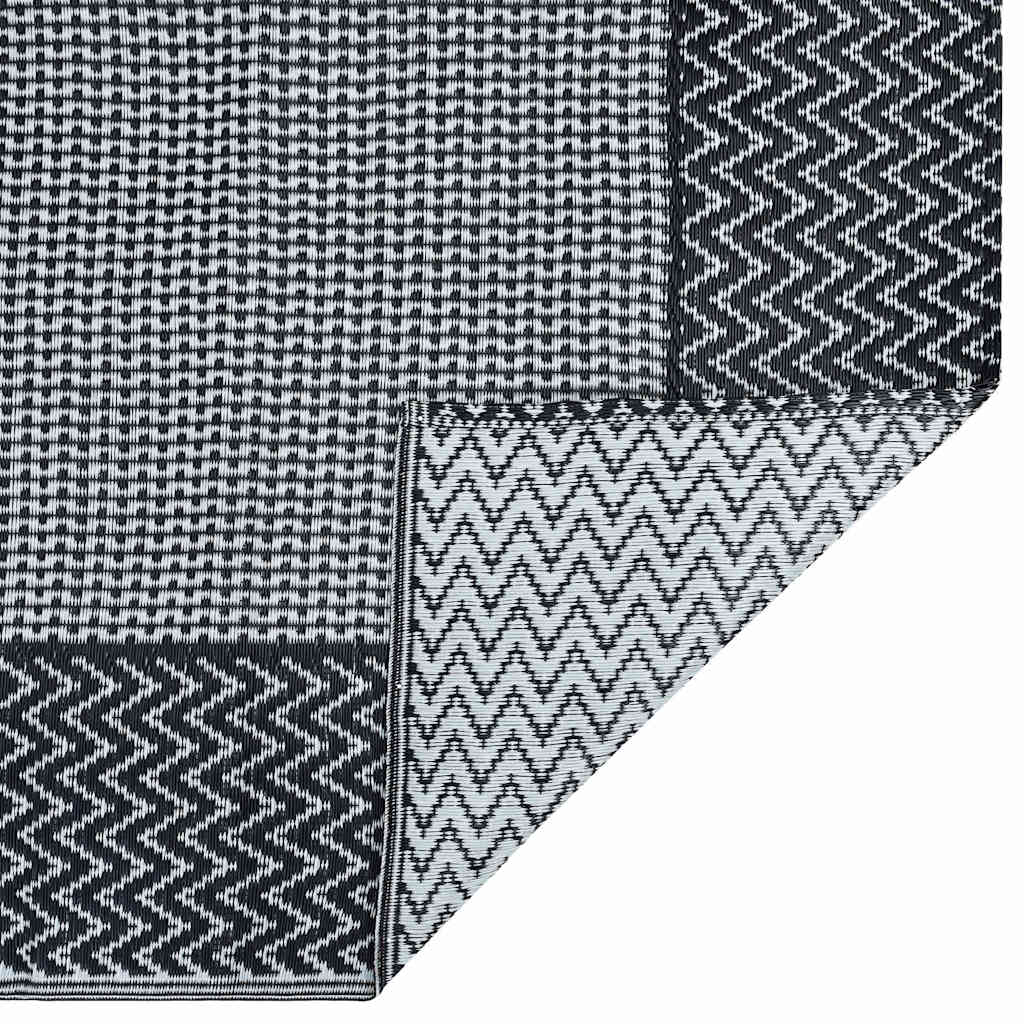 Outdoor Carpet ARAKIL PP 190 x 290 cm Black and grey