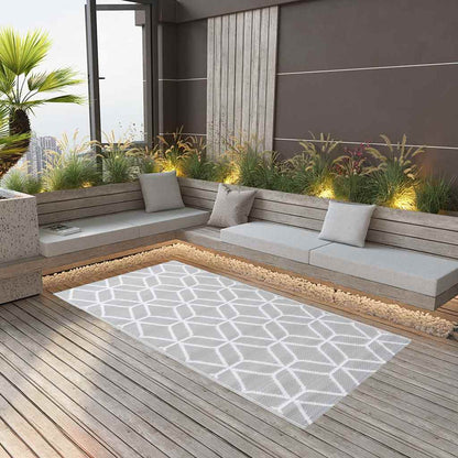 Outdoor Carpet ARAKIL PP 190 x 290 cm Grey and white