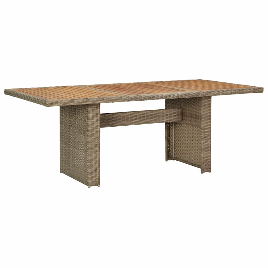 vidaXL Dining Table | Brown | PE Rattan | Large | Durable | Dining Table 1