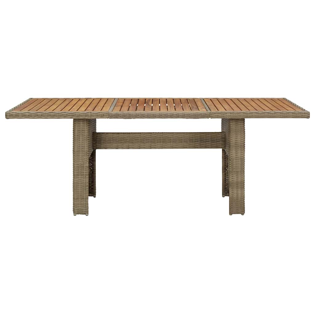vidaXL Dining Table | Brown | PE Rattan | Large | Durable | Dining Table 2