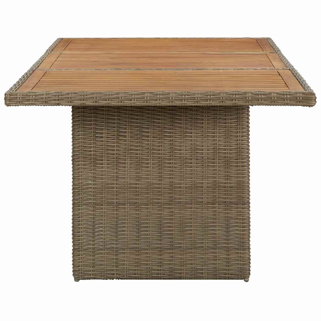 vidaXL Dining Table | Brown | PE Rattan | Large | Durable | Dining Table 3