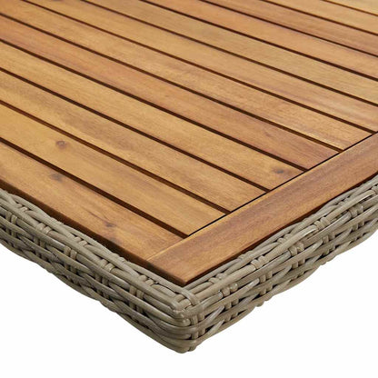 vidaXL Dining Table | Brown | PE Rattan | Large | Durable | Dining Table 4
