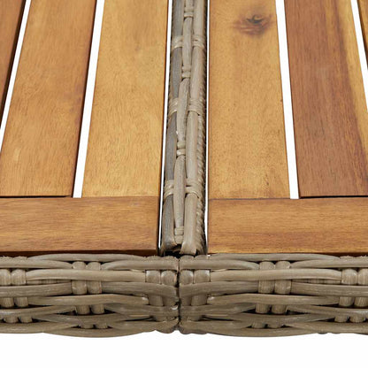 vidaXL Dining Table | Brown | PE Rattan | Large | Durable | Dining Table 5