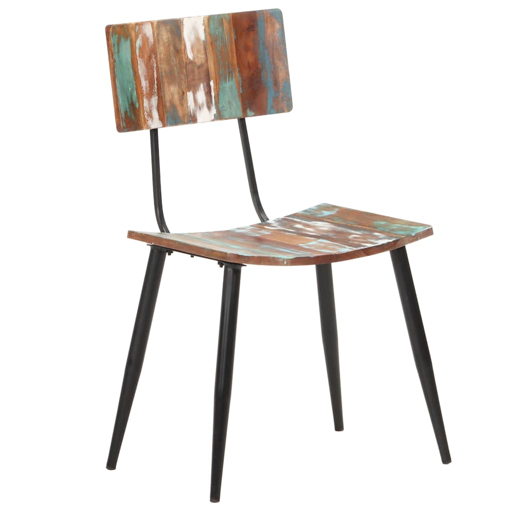 vidaXL Dining Chairs 4 pcs Solid Reclaimed Wood 2