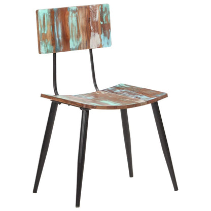 vidaXL Dining Chairs 4 pcs Solid Reclaimed Wood 6