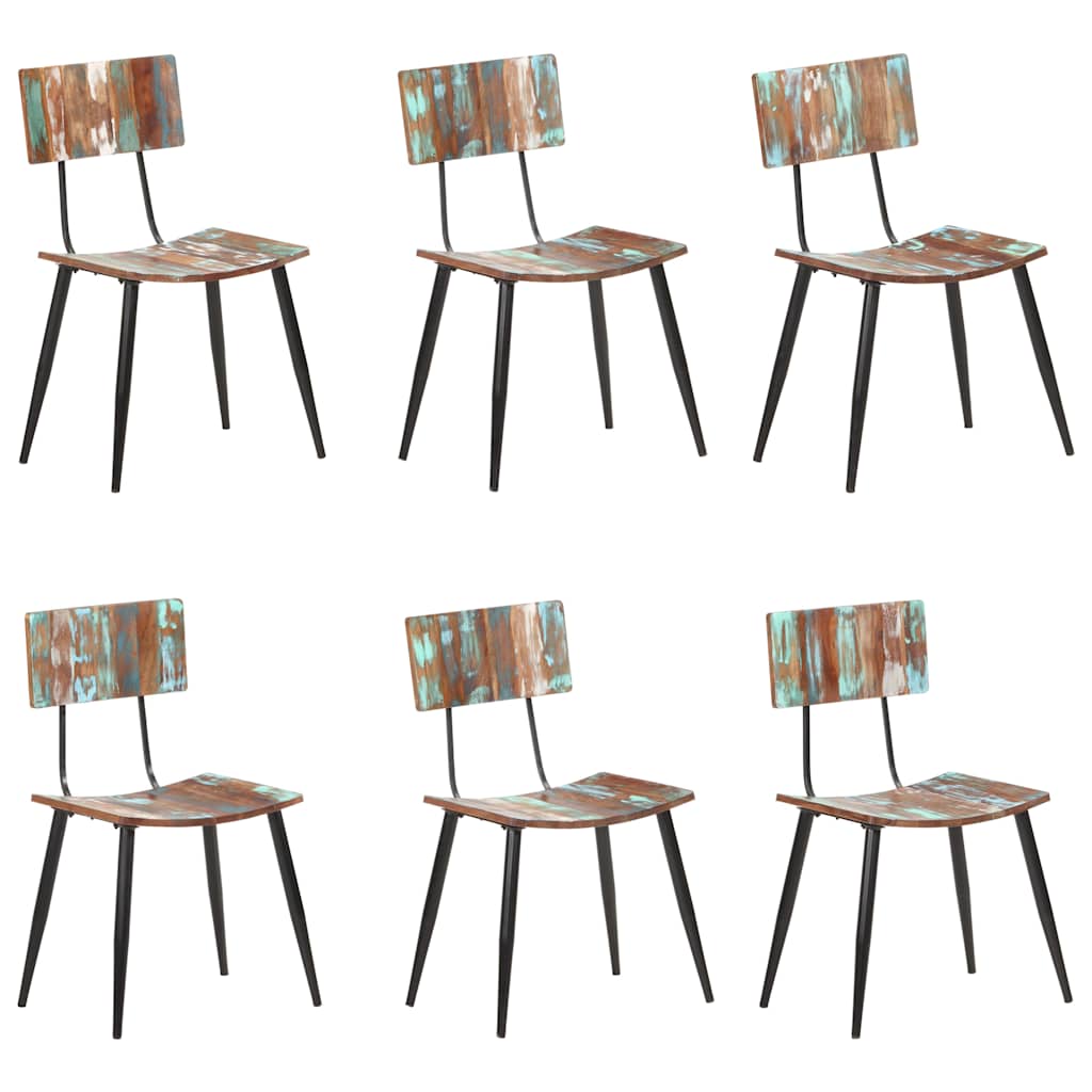 Dining Chairs Solid reclaimed wood 6