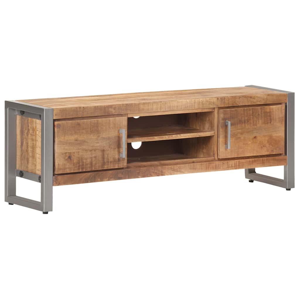 323486 vidaXL TV Cabinet 120x30x40 cm Rough Mango Wood 1