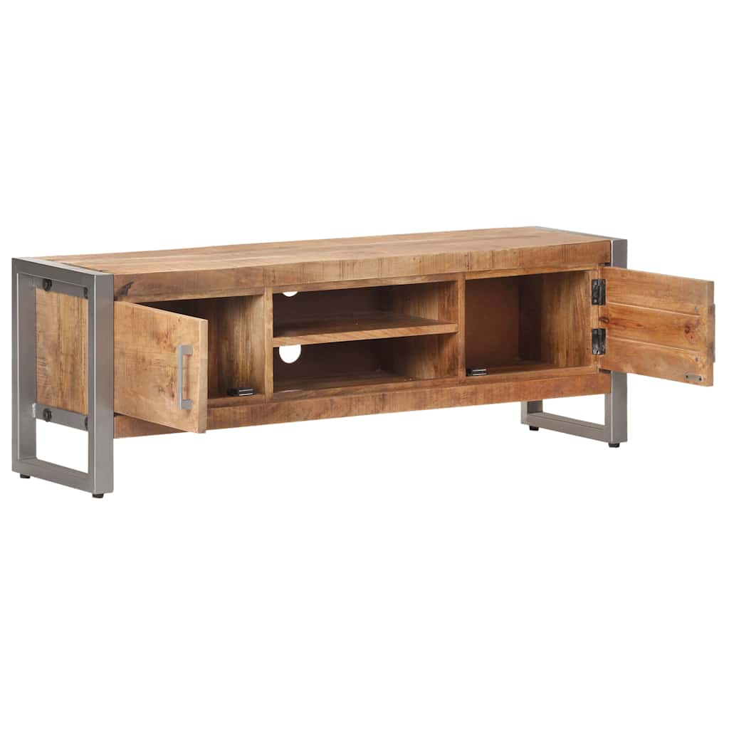 323486 vidaXL TV Cabinet 120x30x40 cm Rough Mango Wood 3