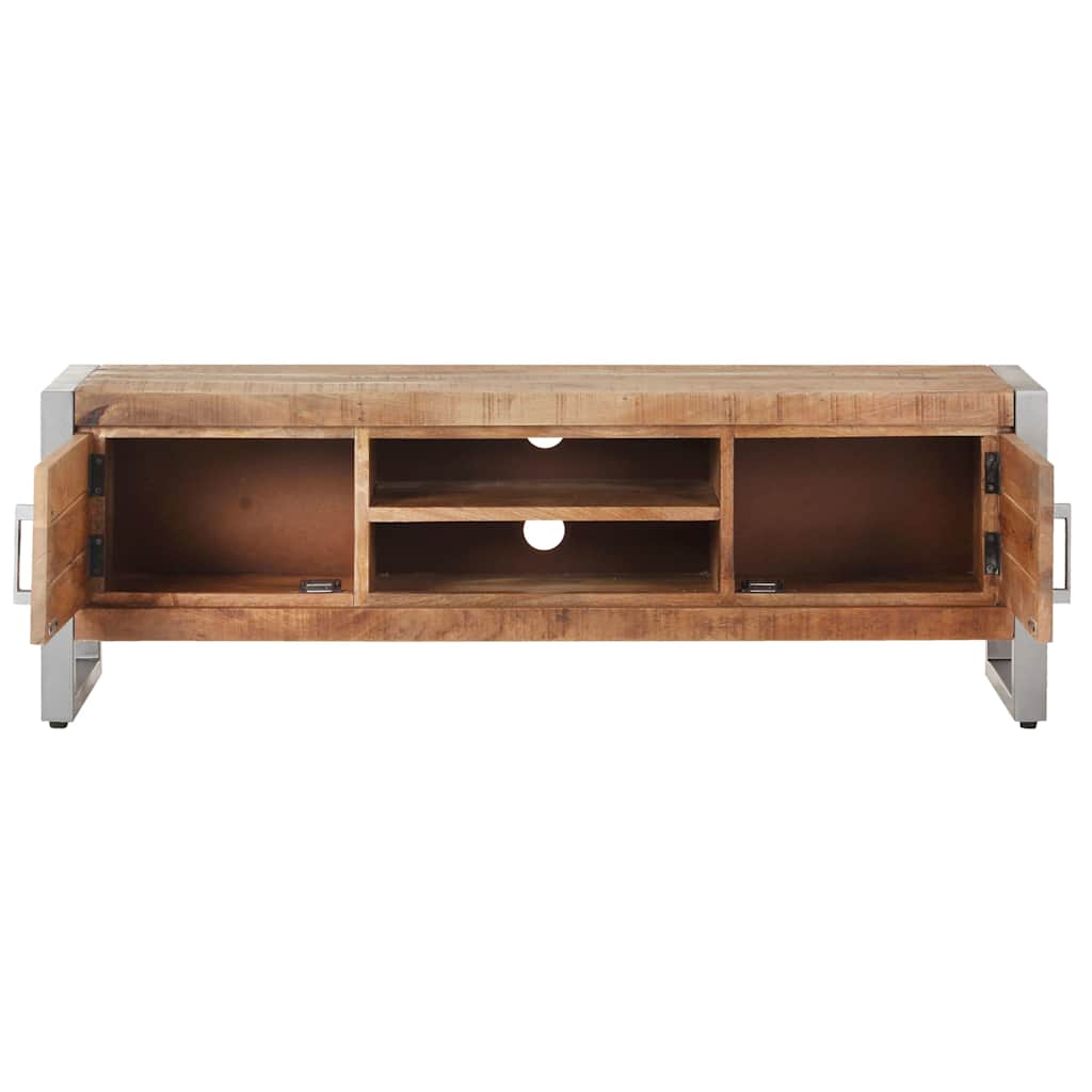 323486 vidaXL TV Cabinet 120x30x40 cm Rough Mango Wood 4