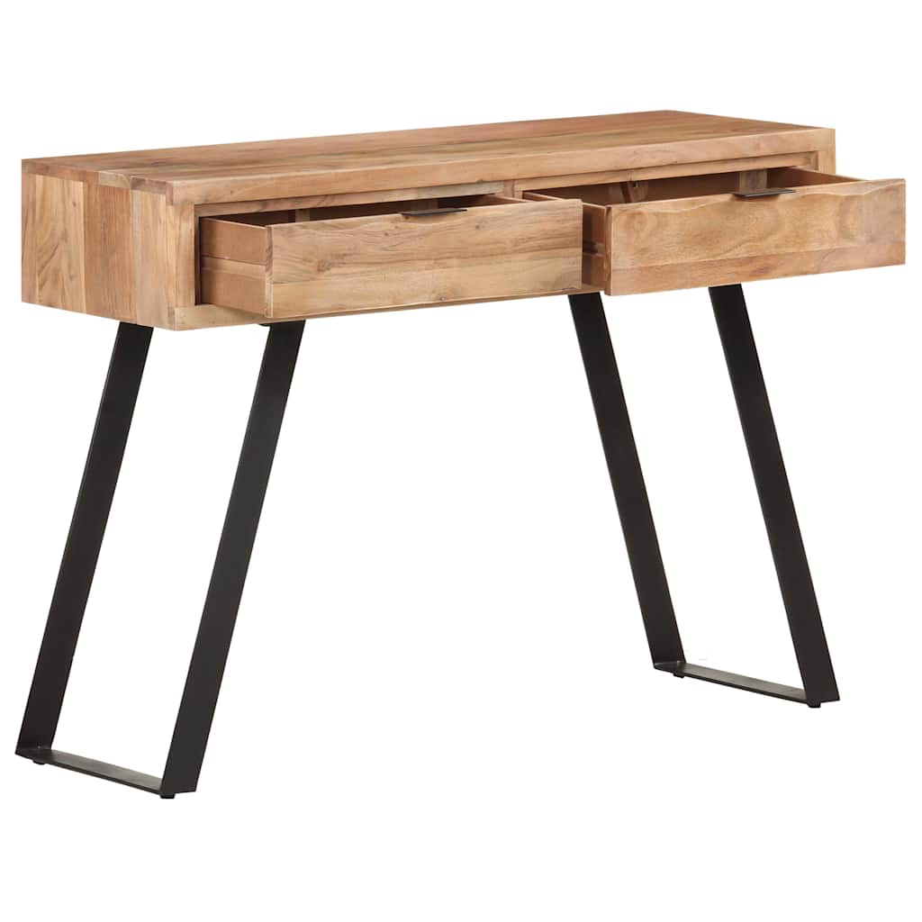 323522 vidaXL Console Table 100x35x76 cm Solid Acacia Wood with Live Edges 2