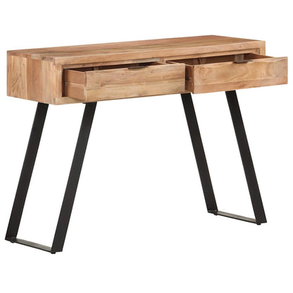 323522 vidaXL Console Table 100x35x76 cm Solid Acacia Wood with Live Edges 2