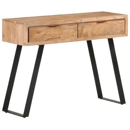 323522 vidaXL Console Table 100x35x76 cm Solid Acacia Wood with Live Edges 6