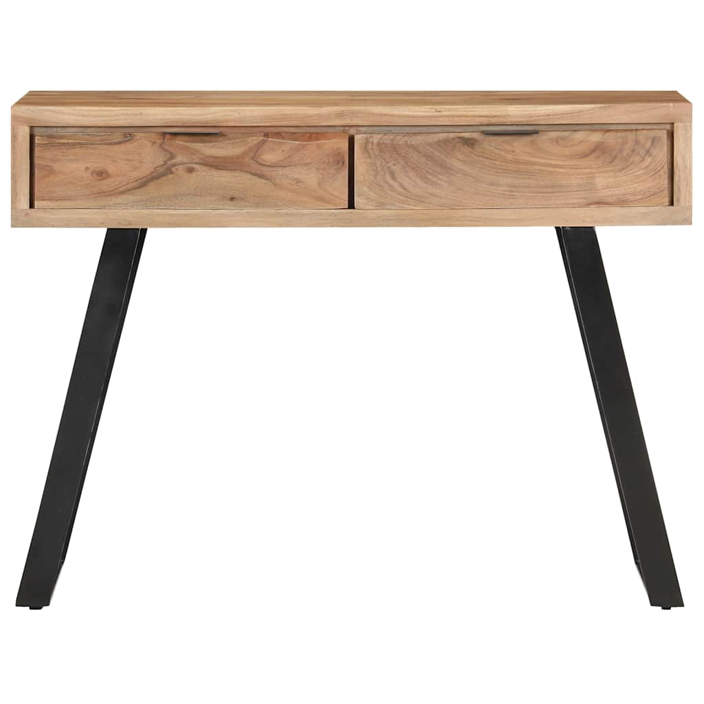 323522 vidaXL Console Table 100x35x76 cm Solid Acacia Wood with Live Edges 3