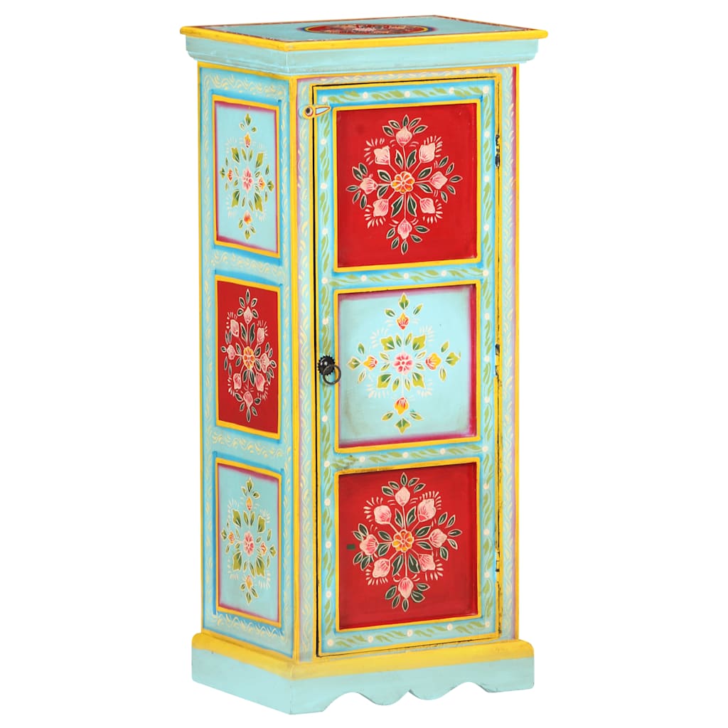 vidaXL Hand Painted Highboard 40x30x90 cm Solid Mango Wood 1
