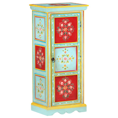 vidaXL Hand Painted Highboard 40x30x90 cm Solid Mango Wood 1