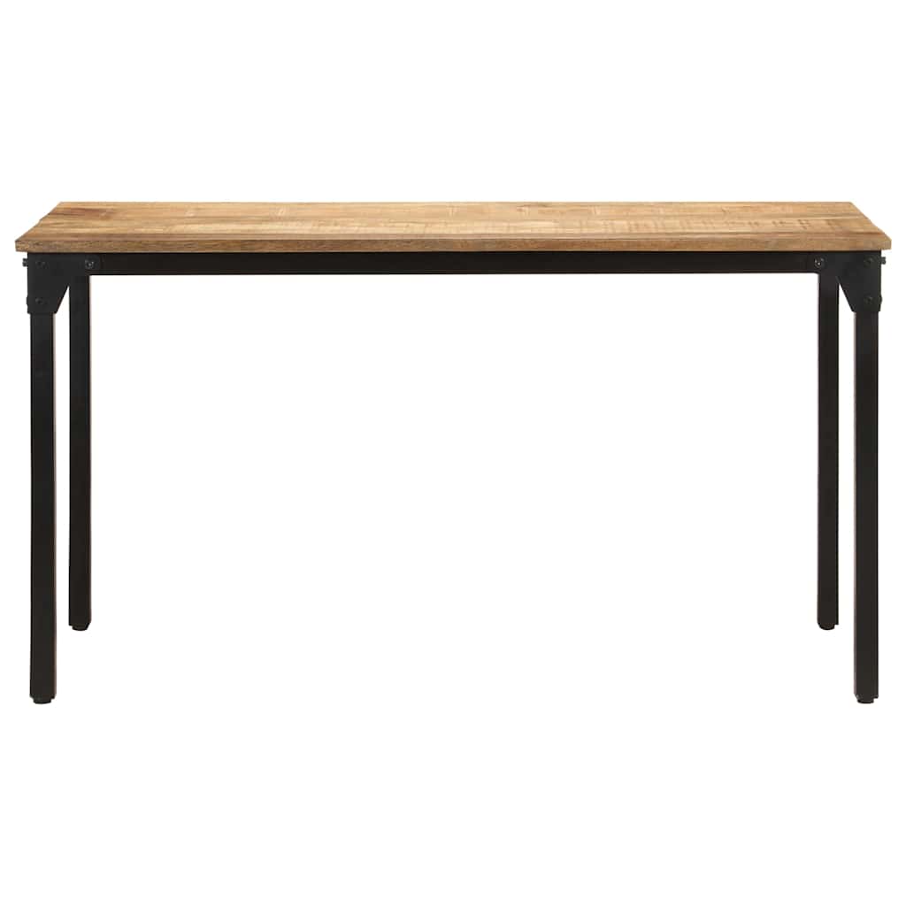 321973 vidaXL Dining Table 140x70x76 cm Rough Mango Wood 2