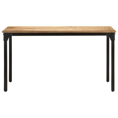 321973 vidaXL Dining Table 140x70x76 cm Rough Mango Wood 2