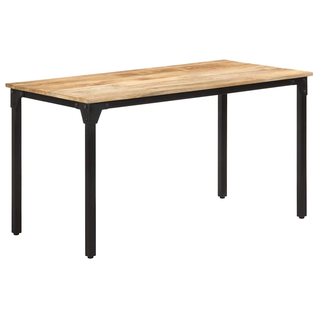 321973 vidaXL Dining Table 140x70x76 cm Rough Mango Wood 3