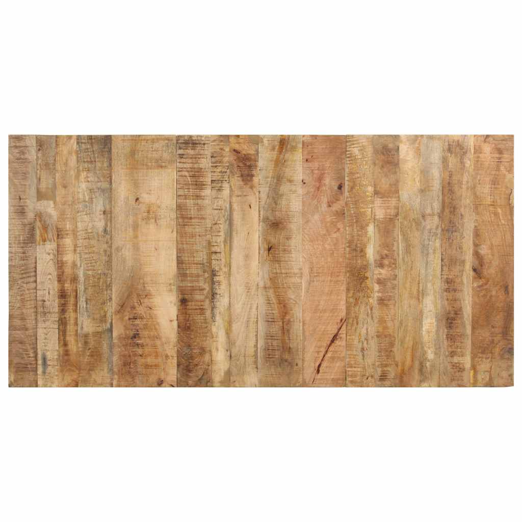 321974 vidaXL Dining Table 160x80x76 cm Rough Mango Wood 3