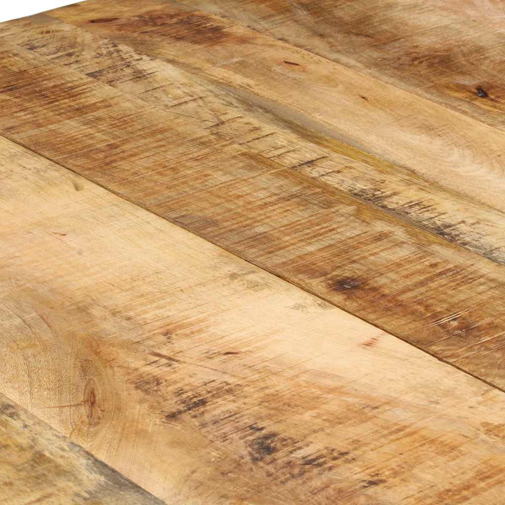 321974 vidaXL Dining Table 160x80x76 cm Rough Mango Wood 6