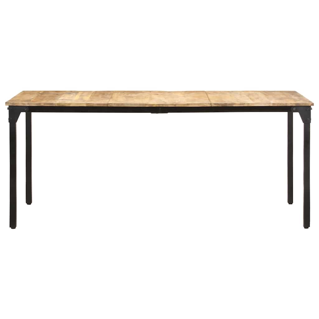 321975 vidaXL Dining Table 180x90x76 cm Rough Mango Wood 2
