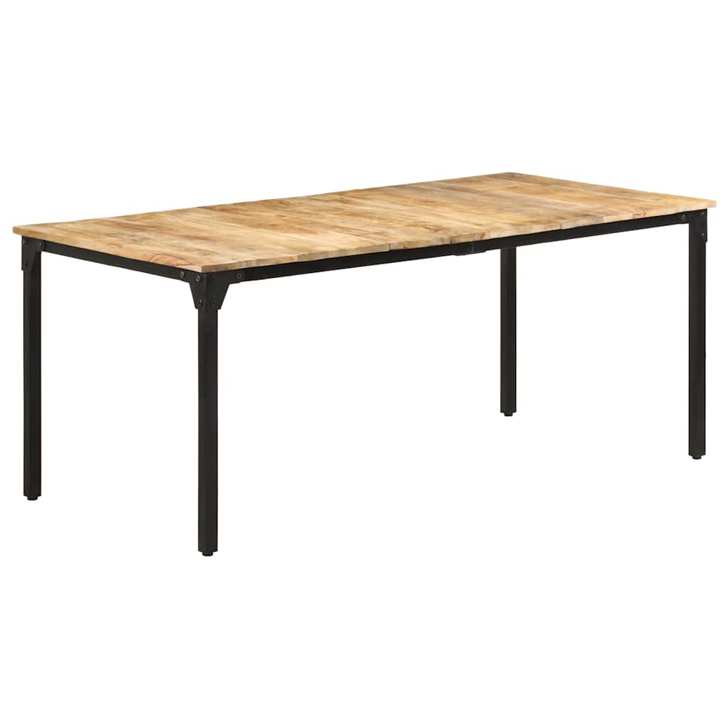 321975 vidaXL Dining Table 180x90x76 cm Rough Mango Wood 3