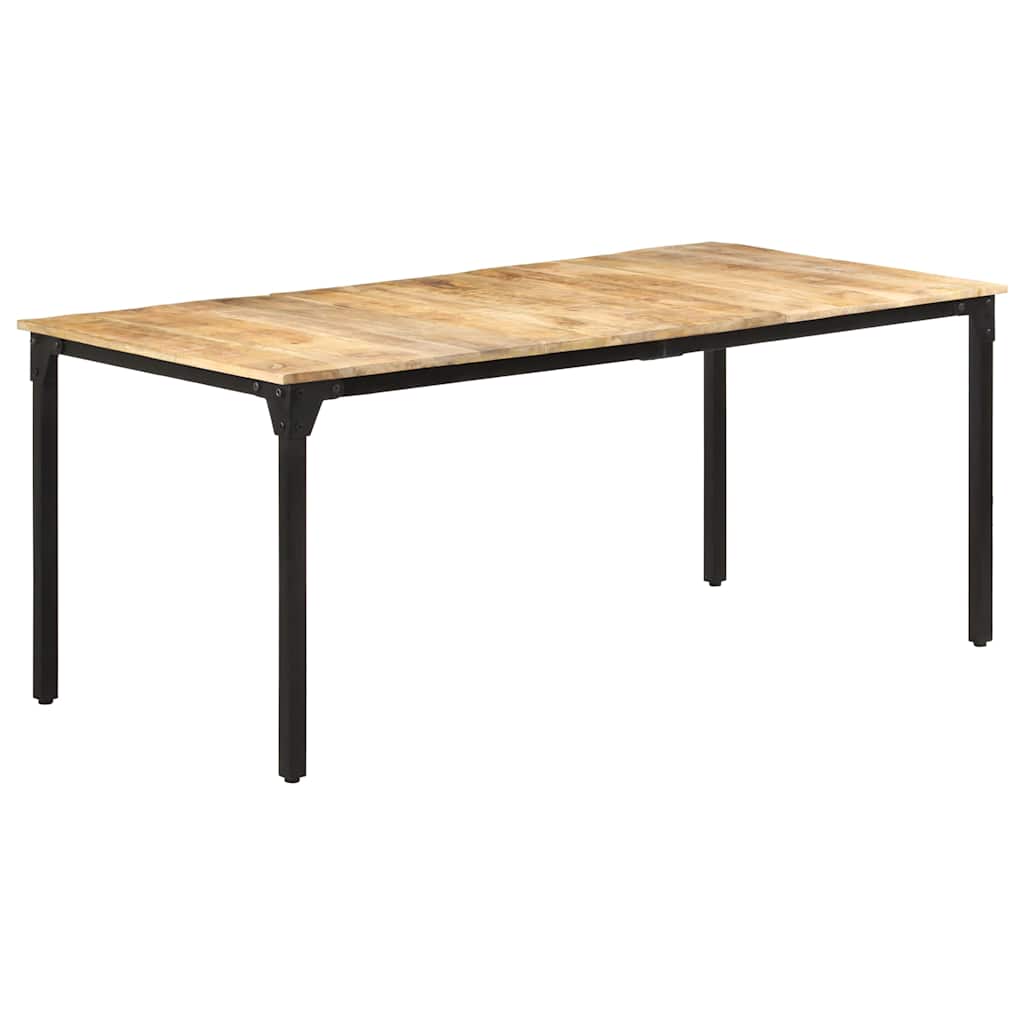321975 vidaXL Dining Table 180x90x76 cm Rough Mango Wood 4