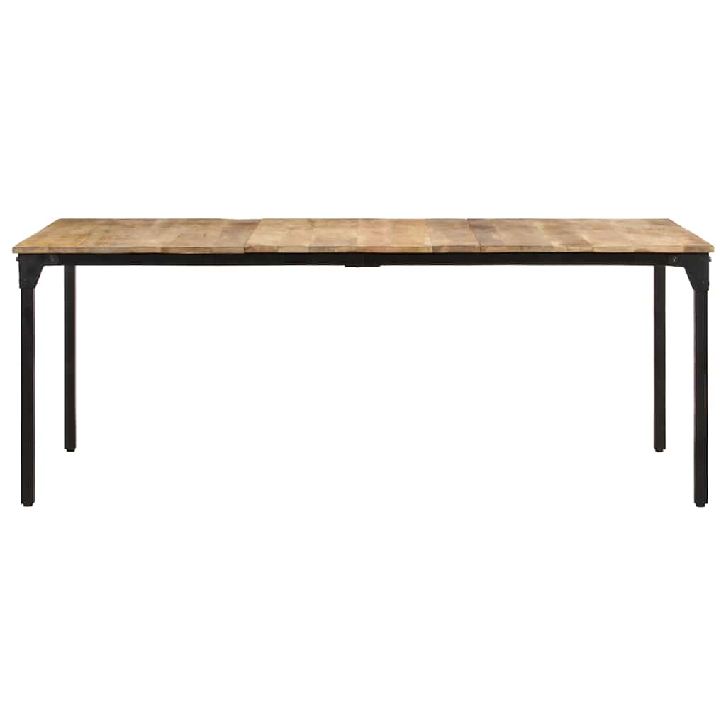 321976 vidaXL Dining Table 200x100x76 cm Rough Mango Wood 2