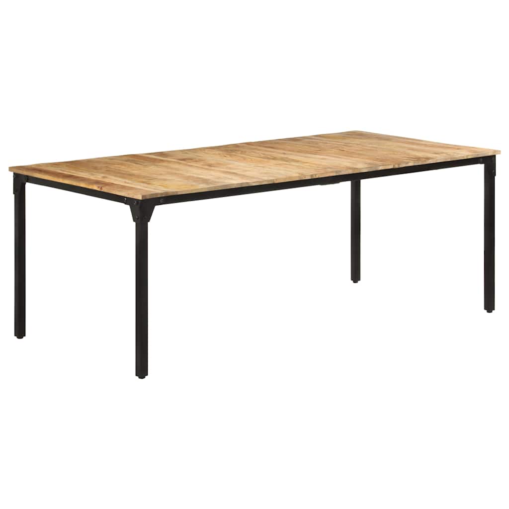 321976 vidaXL Dining Table 200x100x76 cm Rough Mango Wood 6