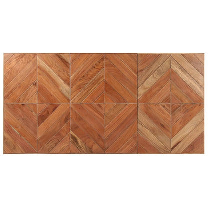 vidaXL Dining Table 140x70x76 cm Solid Acacia and Mango Wood 4